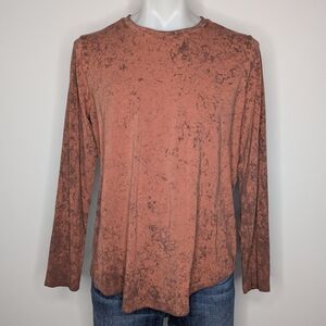 Lululemon Love Long Sleeve Cirrus Wash Canyon Rock Roasted Brown Black Top L/XL